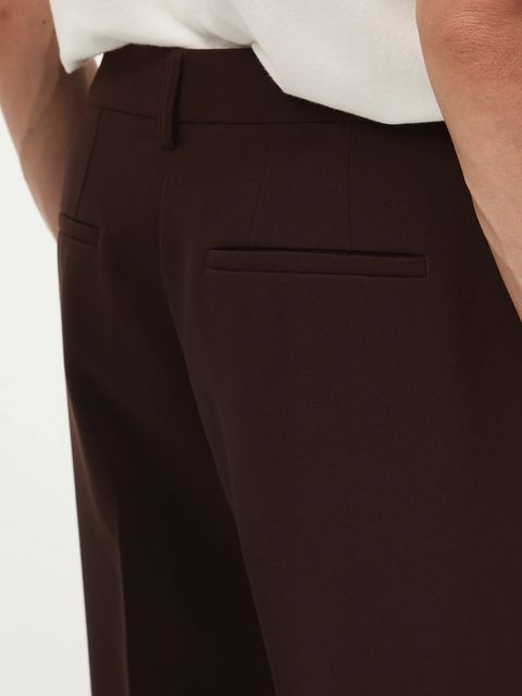 Medicine spodnie damskie kolor brązowy dzwony medium waist