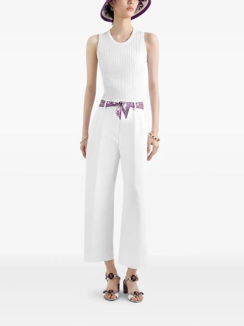 Dolce & Gabbana ribbed top - White