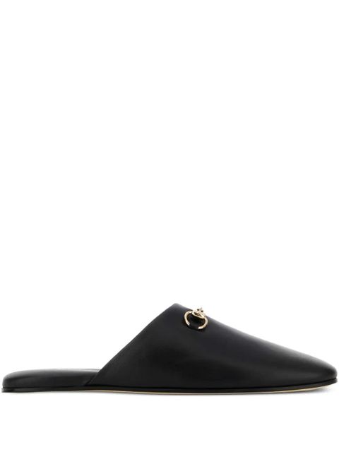 Gucci leather flat mules - Black - zdjęcie produktu nr 1