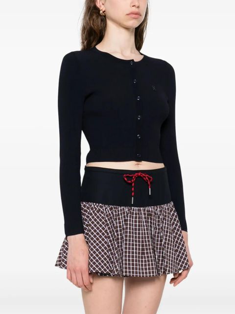 SANDRO crew-neck cardigan - Blue