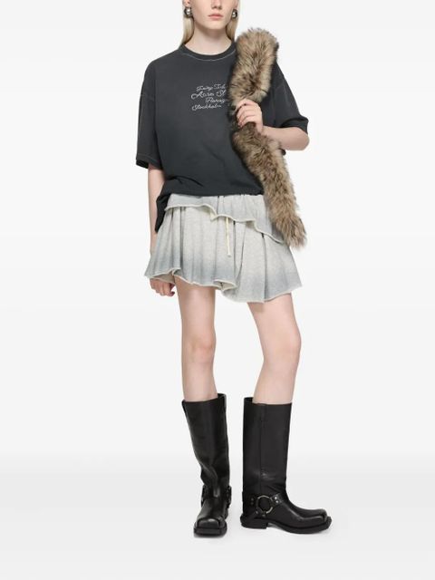 Acne Studios letter-print cotton T-shirt - Black - zdjęcie produktu nr 2