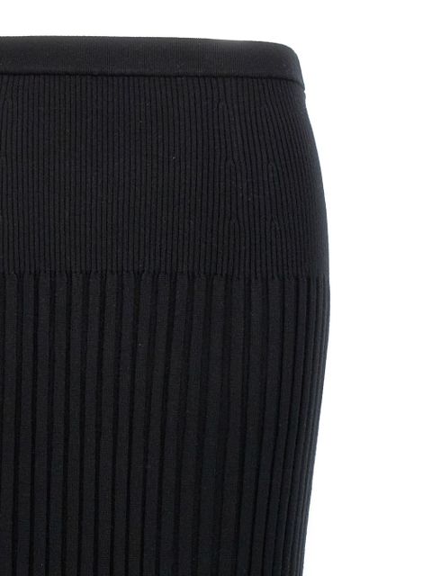 Proenza Schouler ribbed-knit midi skirt - Black