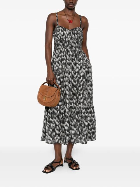 Ulla Johnson Nadine spaghetti-strap printed dress - Black - zdjęcie produktu nr 2