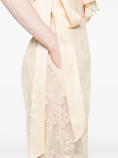 ZIMMERMANN Hypnotic lace floral trousers - Neutrals