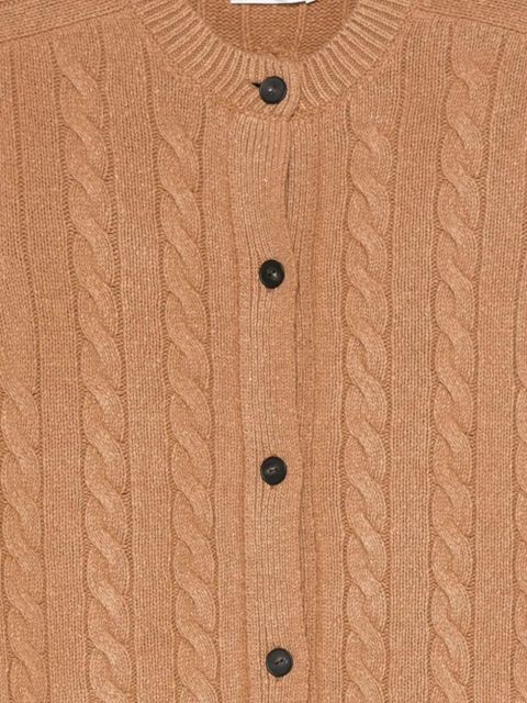 The Row Loneke cable-knit cardigan - Brown