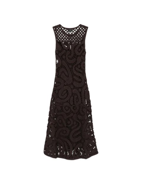 PINKO crochet midi dress - Brown - zdjęcie produktu nr 1