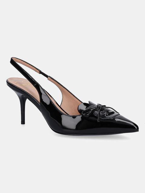 Love Moschino szpilki skórzane kolor czarny JA10517G0NIH0000 - zdjęcie produktu nr 1