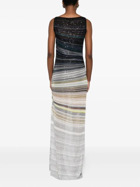 Missoni draped sleeveless maxi dress - Blue