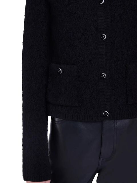 Rabanne textured button-up cardigan - Black