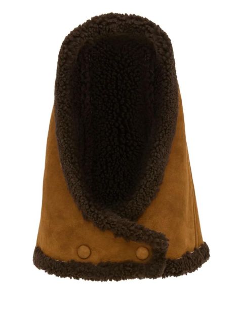 Yves Salomon shearling hood - Brown - zdjęcie produktu nr 1