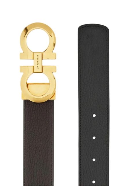 Ferragamo Gancini leather belt - Brown