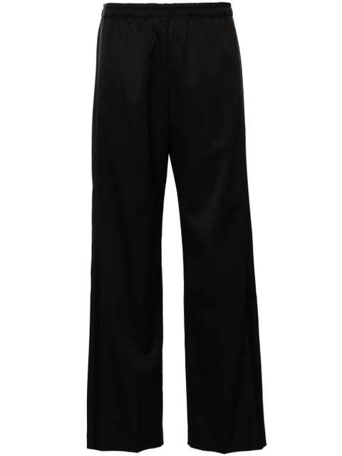MM6 Maison Margiela drawstring straight-leg trousers - Black - zdjęcie produktu nr 1
