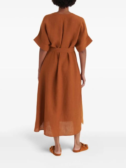 ERES Bibi midi dress - Brown