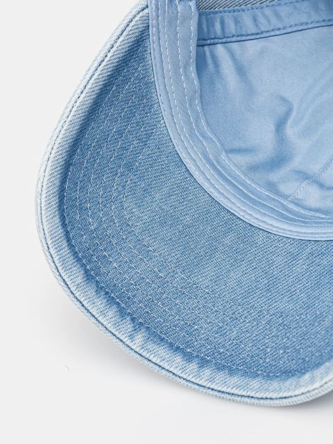 Calvin Klein czapka z daszkiem bawełniana kolor niebieski z aplikacją LV04K5065G