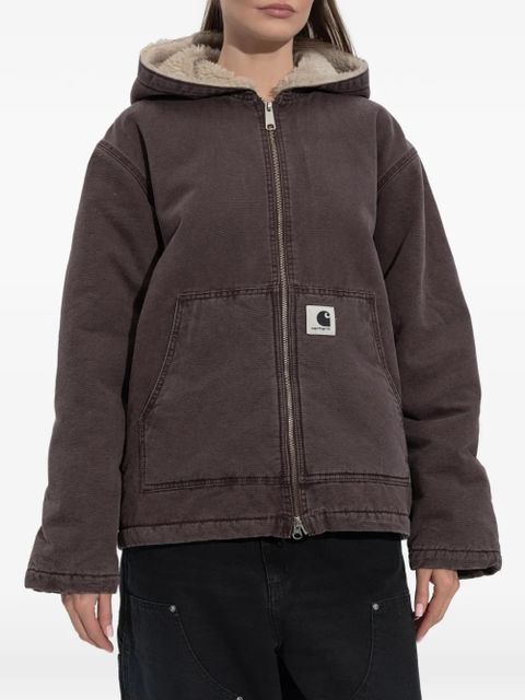 Carhartt WIP zip-up hooded jacket - Brown