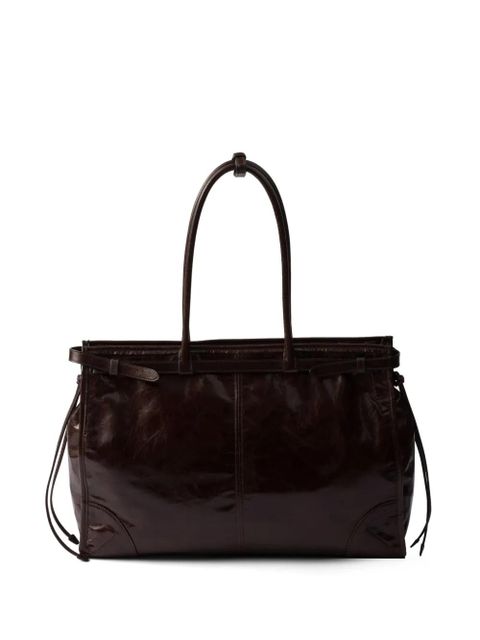 Prada large Bonnie tote bag - Brown