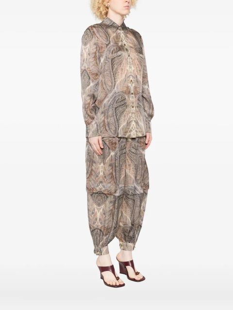 ZIMMERMANN paisley-print front-button shirt - Neutrals