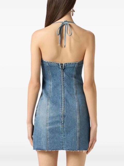 Blumarine denim mini dress - Blue