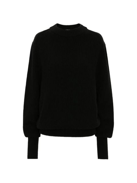 Victoria Beckham relaxed-fit ribbed-knit sweater - Black - zdjęcie produktu nr 1