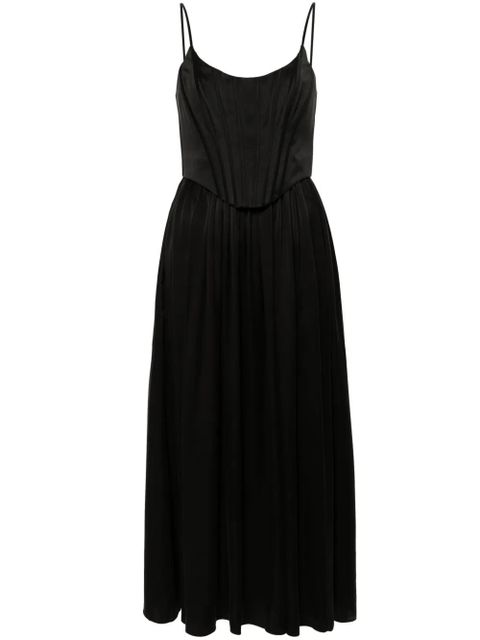 ZIMMERMANN corset silk midi dress - Black - zdjęcie produktu nr 1