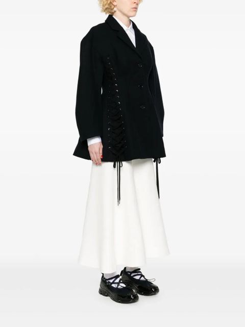 Simone Rocha criss-cross straps jacket - Blue