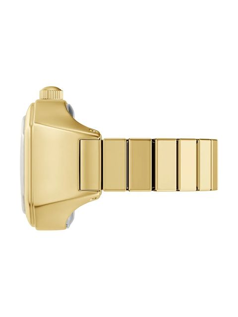 Fossil pierścionek z zegarkiem damski kolor złoty ES5446