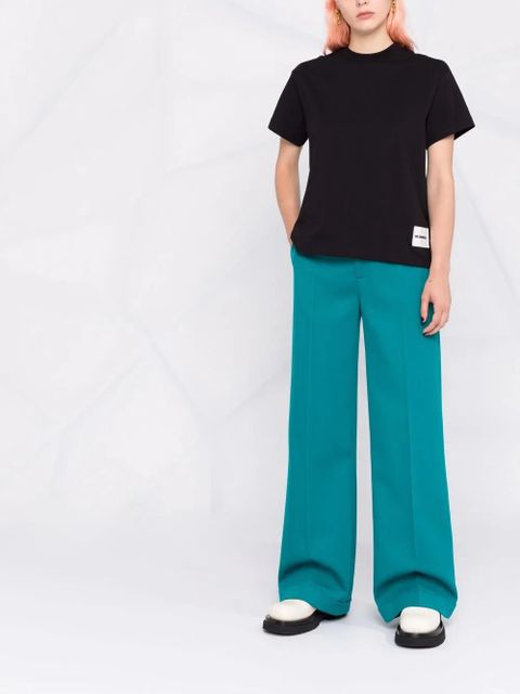 Jil Sander logo-patch cotton T-shirt - Black - zdjęcie produktu nr 2