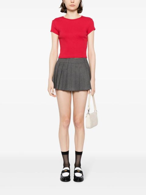 Reformation Muse cropped T-shirt - Red
