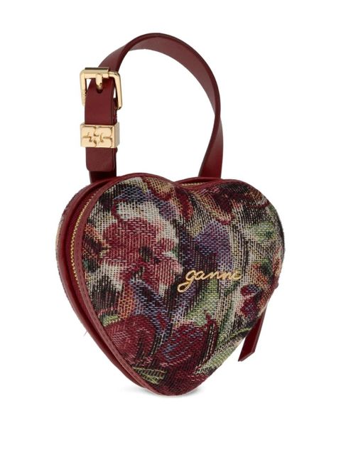 GANNI nano Tapestry tote bag - Red