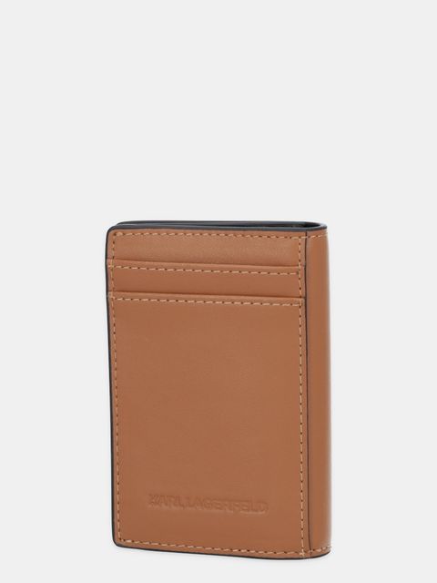 Karl Lagerfeld portfel skórzany K/CIRCLE damski kolor brązowy B1W32028 - zdjęcie produktu nr 2