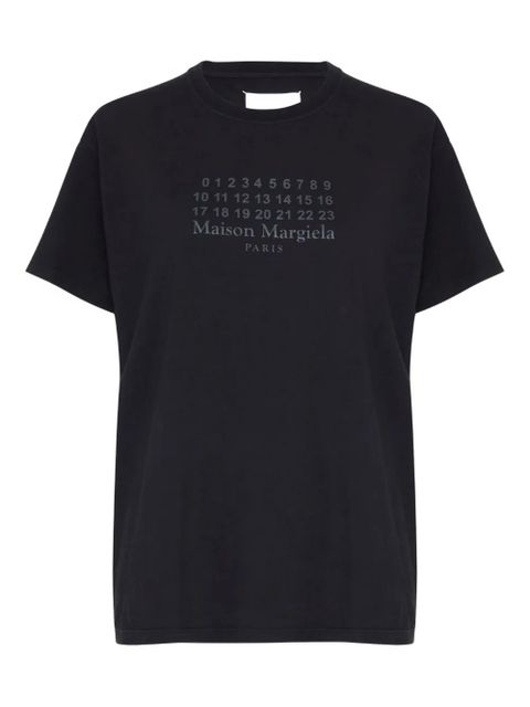Maison Margiela logo cotton T-shirt - Black - zdjęcie produktu nr 1