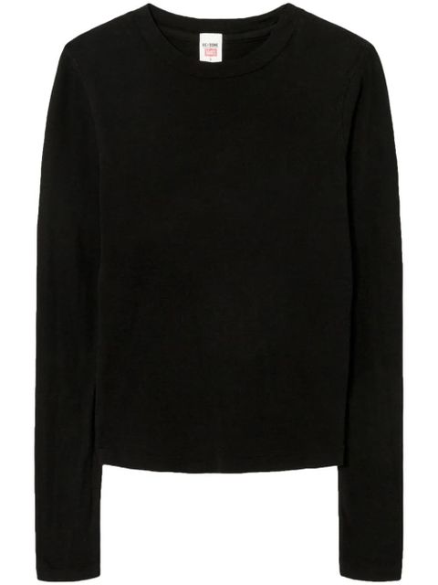 RE/DONE 90s Baby long-sleeve jumper - Black - zdjęcie produktu nr 1