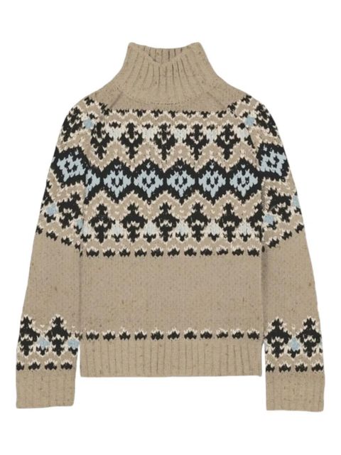 MC2 Saint Barth fair isle sweater - Neutrals - zdjęcie produktu nr 1
