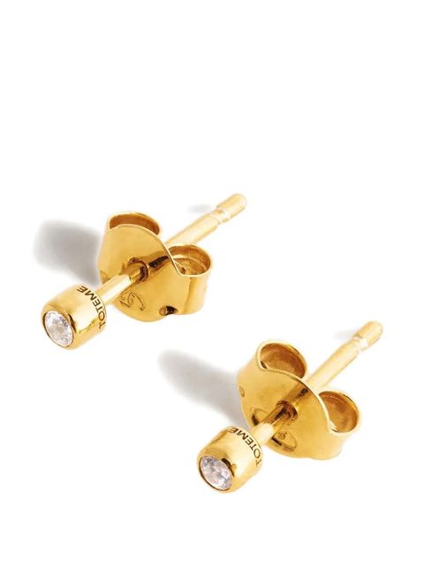 TOTEME mini diamond studded earrings - Gold - zdjęcie produktu nr 2