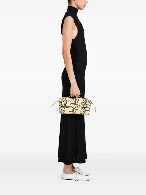 Proenza Schouler Tate python-print clutch bag - Neutrals