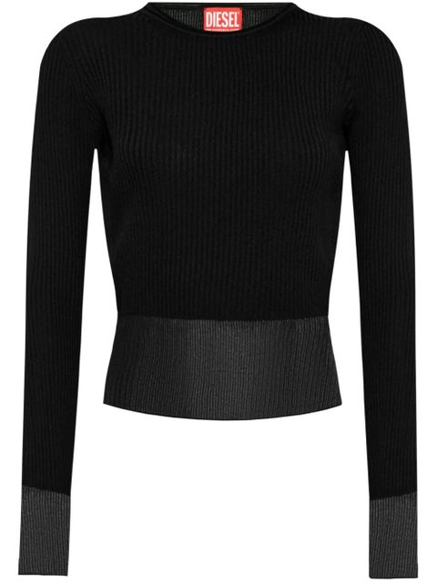Diesel M-Sleshs knitted top - Black - zdjęcie produktu nr 1
