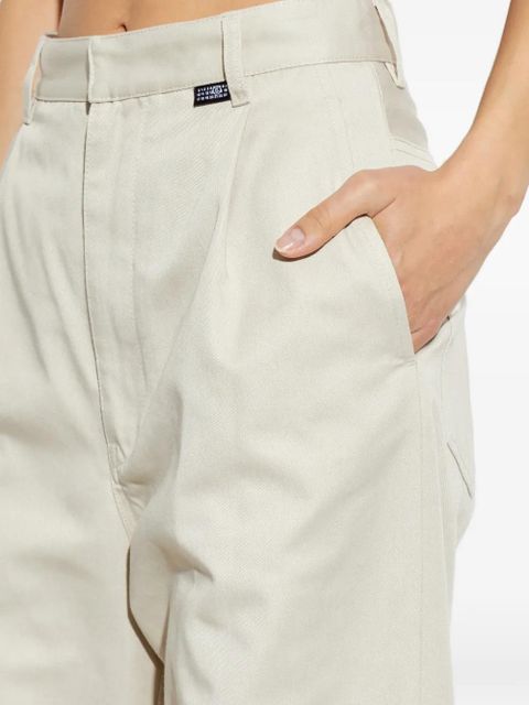MM6 Maison Margiela pleated wide-leg trousers - Neutrals