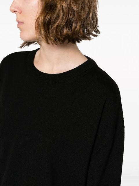 Jil Sander crew-neck wool jumper - Black