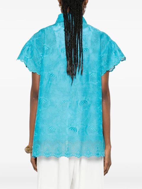 Valentino Garavani lace shirt - Blue