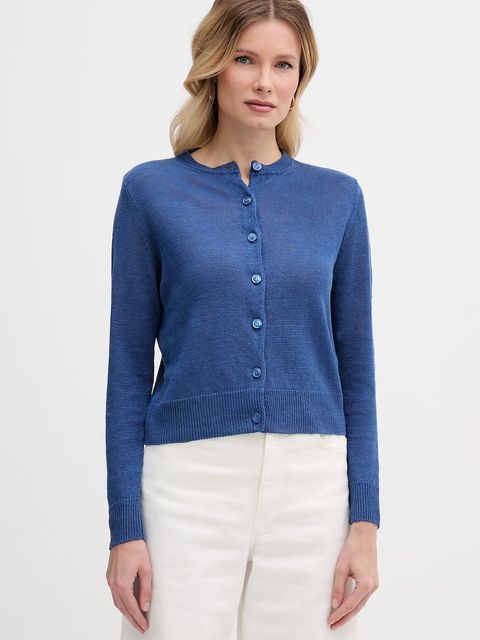 Weekend Max Mara kardigan damski lniany BADIA - zdjęcie produktu nr 1
