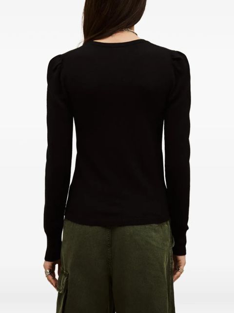 Ba&Sh Britania puff-sleeve knitwear - Black