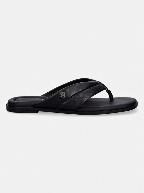 Tommy Hilfiger japonki damskie skórzane ELEVATED TOE POST LTH SANDAL - zdjęcie produktu nr 1