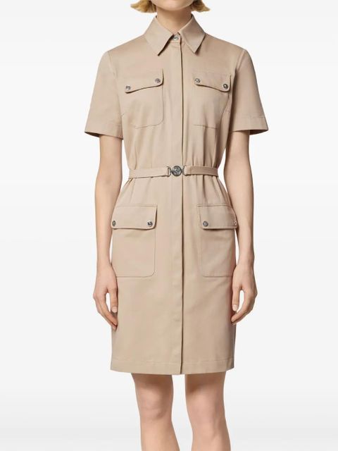 Versace cargo gabardine mini shirt dress - Neutrals - zdjęcie produktu nr 2