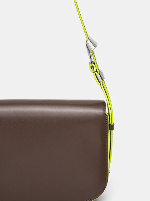 Kenzo torebka skórzana kolor brązowy FF52SA318L3B.10