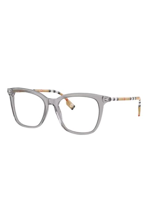 Burberry Eyewear check-pattern cat-eye glasses - Grey