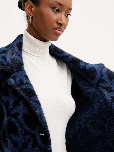 Pinko płaszcz kolor granatowy 105415 A2WY