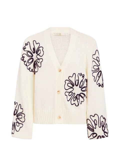 Marie Oliver Charlie floral cardigan - Neutrals