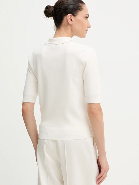 Morgan sweter damski kolor beżowy lekki MAP