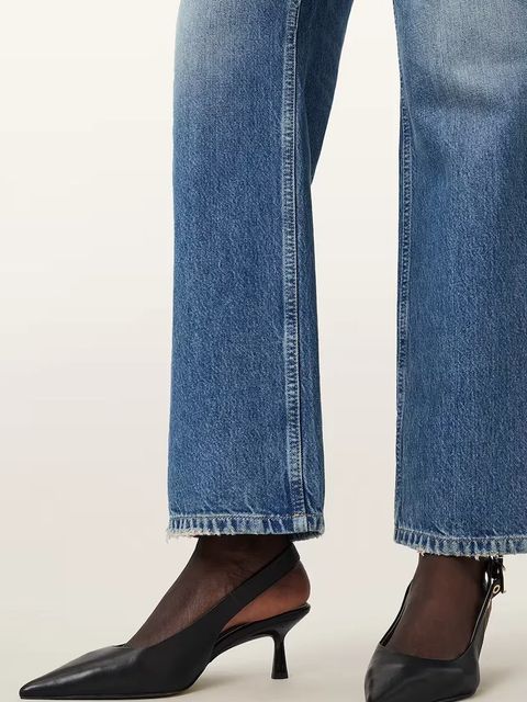 AllSaints szpilki skórzane Idiya Slingback kolor czarny W021FD