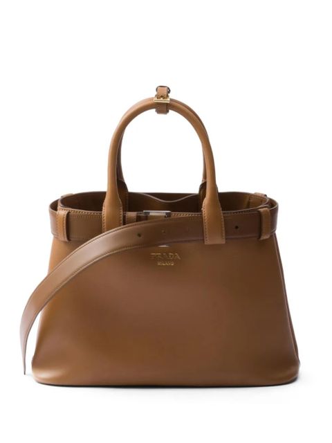 Prada medium Buckle tote bag - Brown - zdjęcie produktu nr 1
